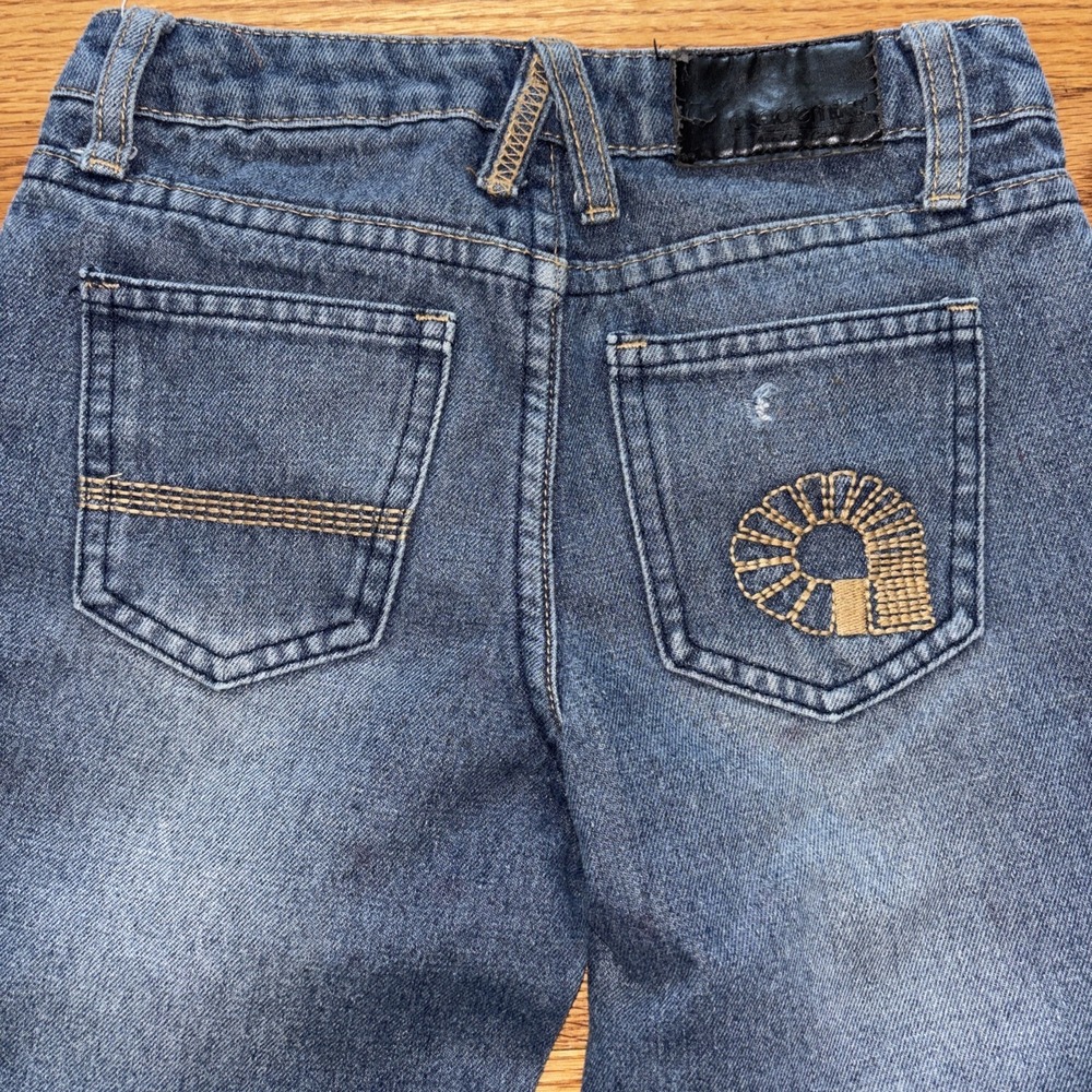 VTG Y2K Akademiks Embroidered Pockets Baggy Wide Leg Skate Grunge‎ Jeans Size 7